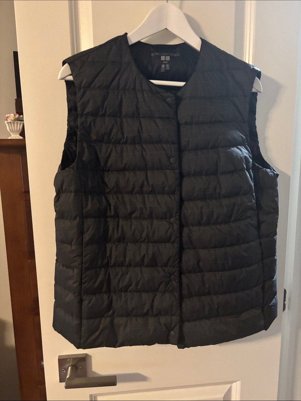 Quilted Puffer Vest - Black